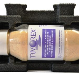 Trivorex 700g sis. huuhteluaseman teline, musta, Hexafluorine